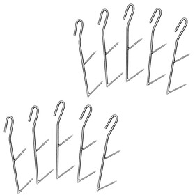 10 Räucherhaken Doppelhaken im Set