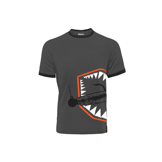 Angler T-Shirt grau Angelshirt